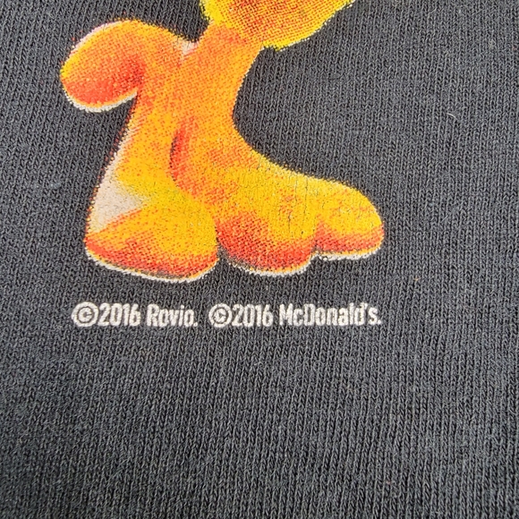 McDonald's Official Crew Angry Birds Movie Promotional T-Shirt 2016 Size Large - Picture 5 of 11